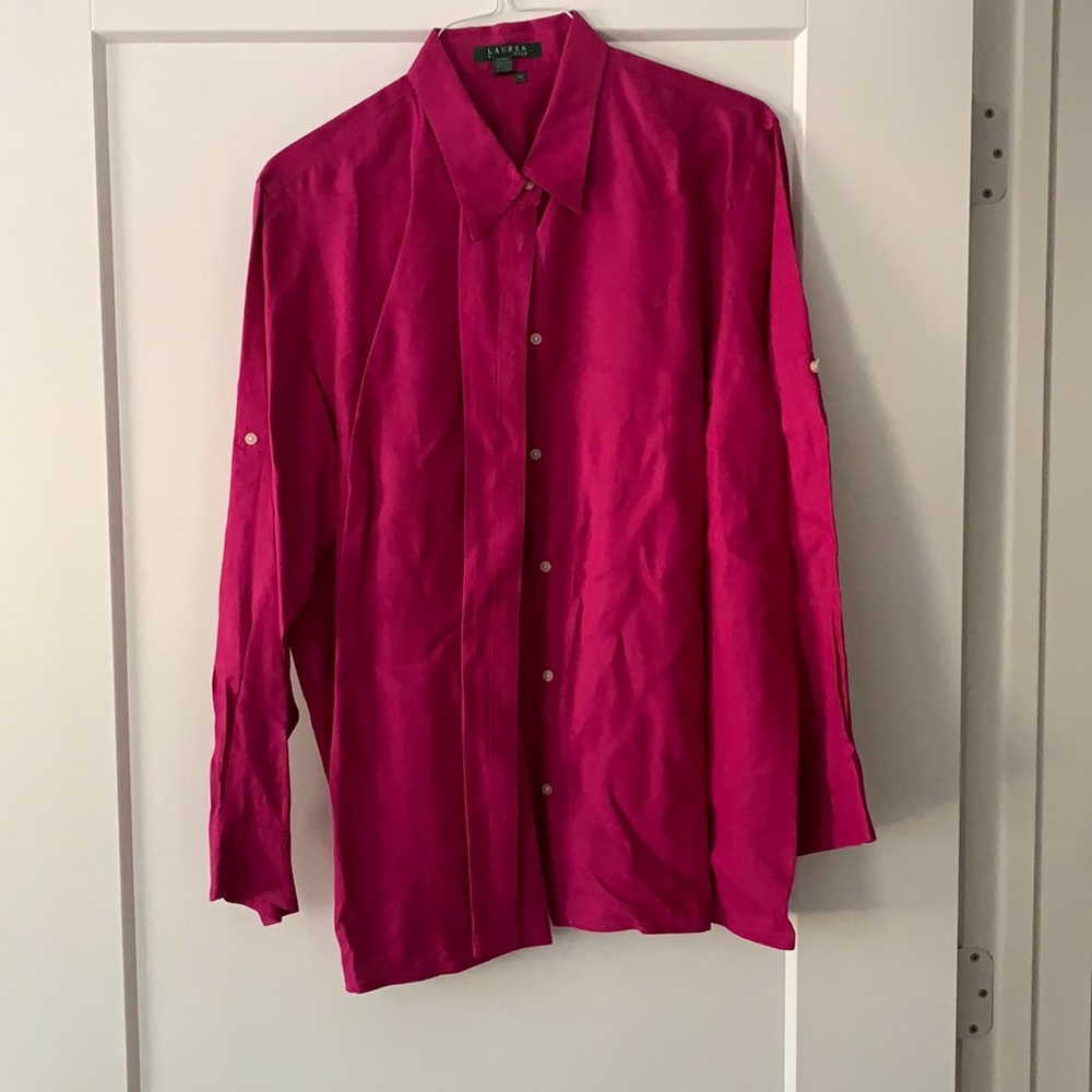 Ralph Lauren Linen Button down Blouse